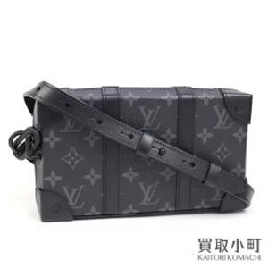 Louis Vuitton Soft Trunk Wallet Monogram Eclipse Black Shoulder Bag Body LV